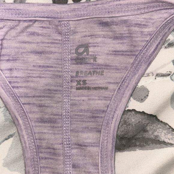 Gap Fit Breathe XS Lavender Racer back tank top XS gap activewear - Picture 2 of 5
